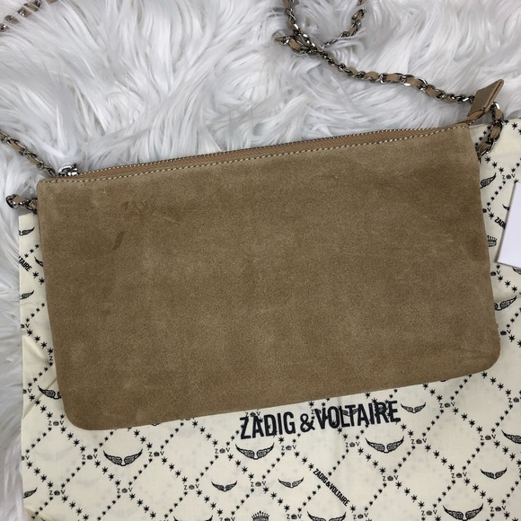 Zadig & Voltaire Rick Blason Suede Crossbody Bag - Picture 4 of 10